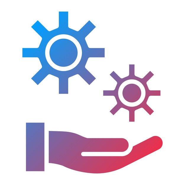 Estilo del icono del servicio de diseño vectorial