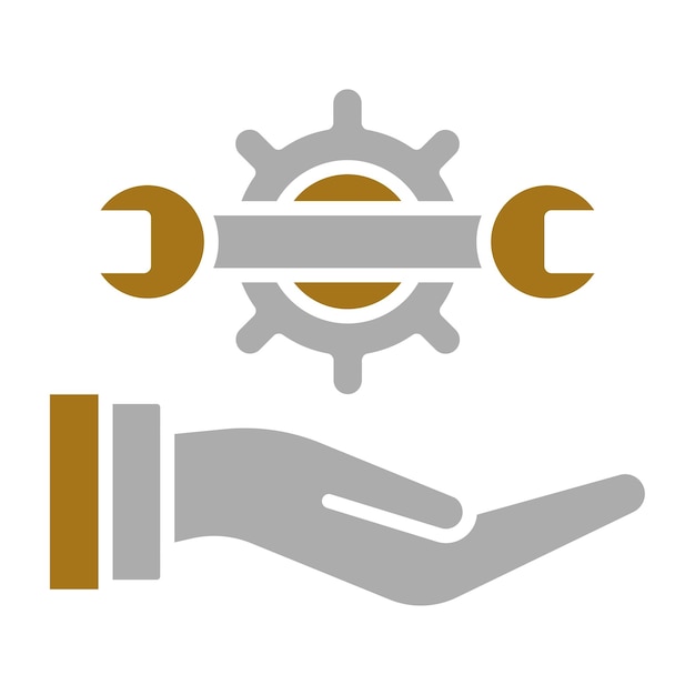 Estilo del icono del servicio de diseño vectorial
