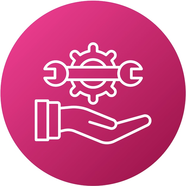 Estilo del icono del servicio de diseño vectorial