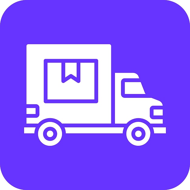 Estilo del icono del servicio de entrega de diseño vectorial