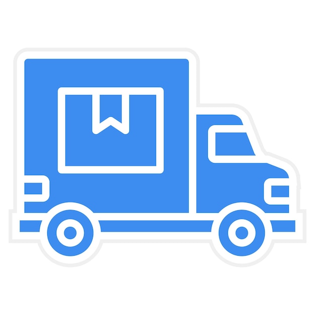 Estilo del icono del servicio de entrega de diseño vectorial