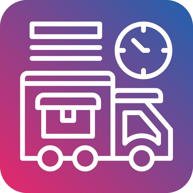Estilo del icono del servicio de entrega