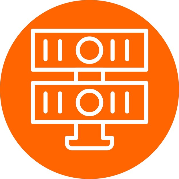 Estilo de icono del servidor de diseño vectorial