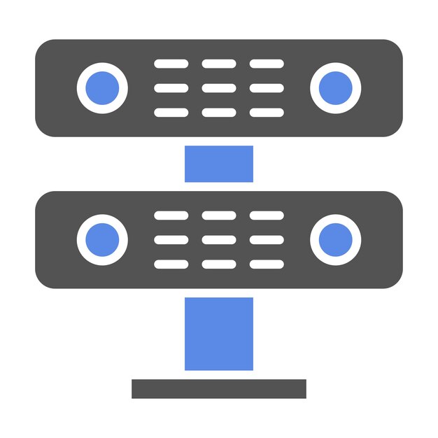 Estilo de icono del servidor de diseño vectorial