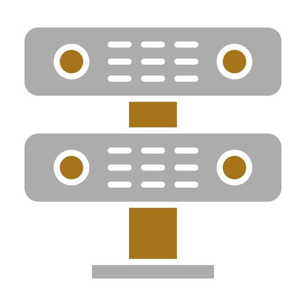 Estilo de icono del servidor de diseño vectorial