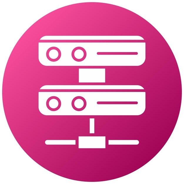 Estilo de icono del servidor de diseño vectorial