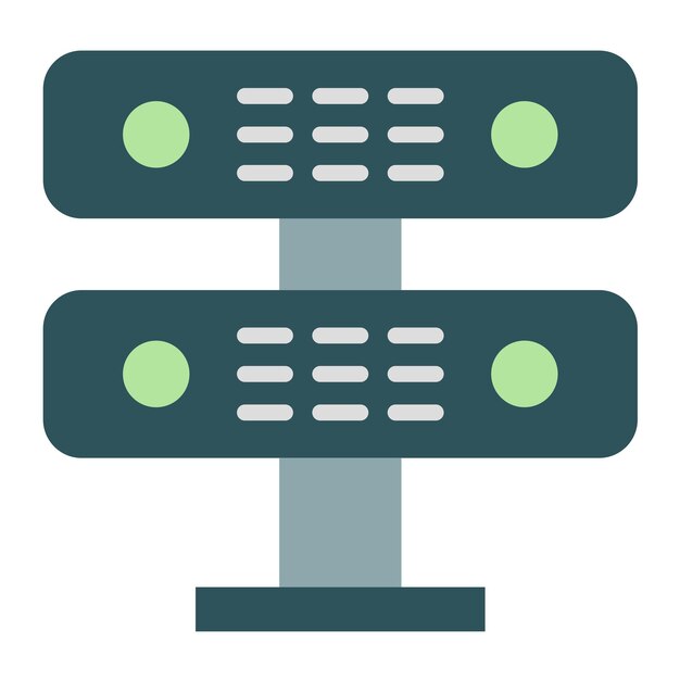 Estilo de icono del servidor de diseño vectorial