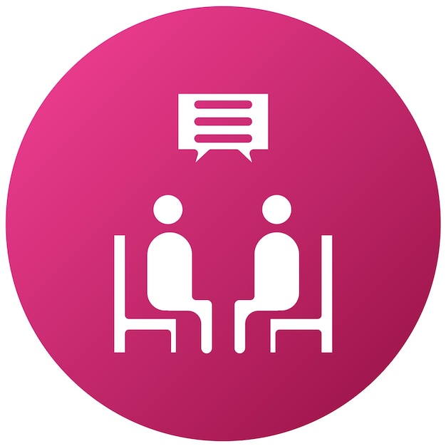 Estilo del icono de la sesión de consulta de diseño vectorial