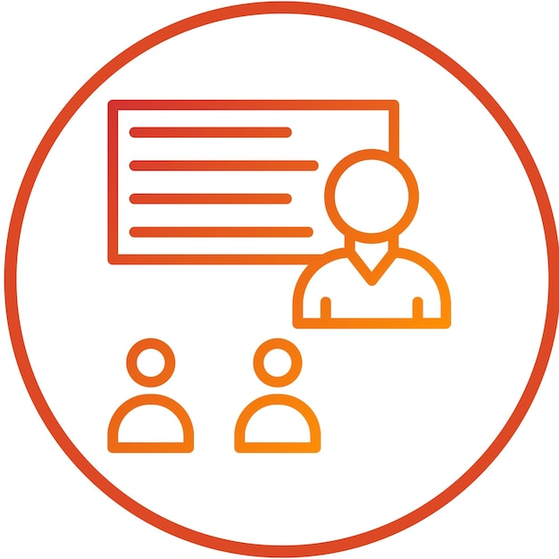 Estilo del icono de la sesión de entrenamiento de diseño vectorial