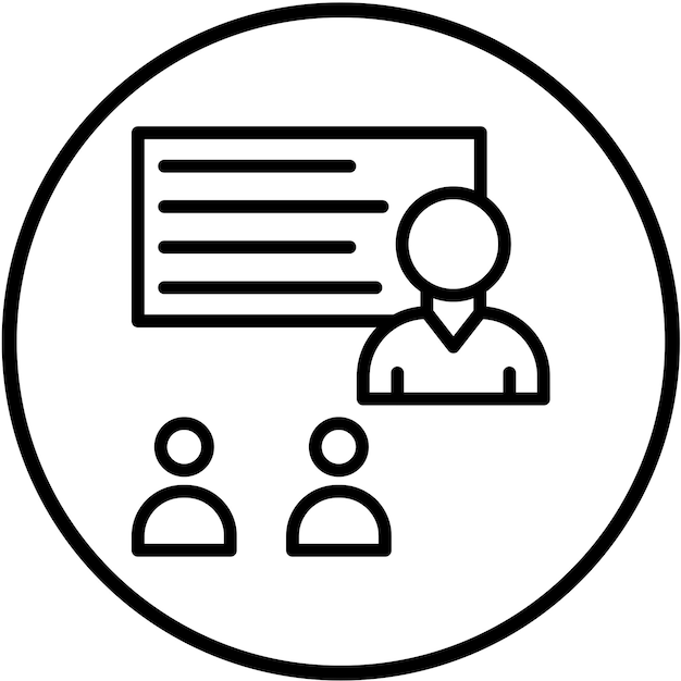 Estilo del icono de la sesión de entrenamiento de diseño vectorial