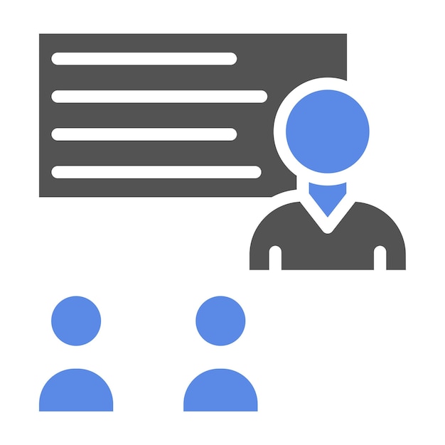 Estilo del icono de la sesión de entrenamiento de diseño vectorial