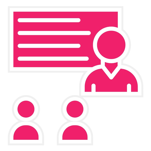 Estilo del icono de la sesión de entrenamiento de diseño vectorial