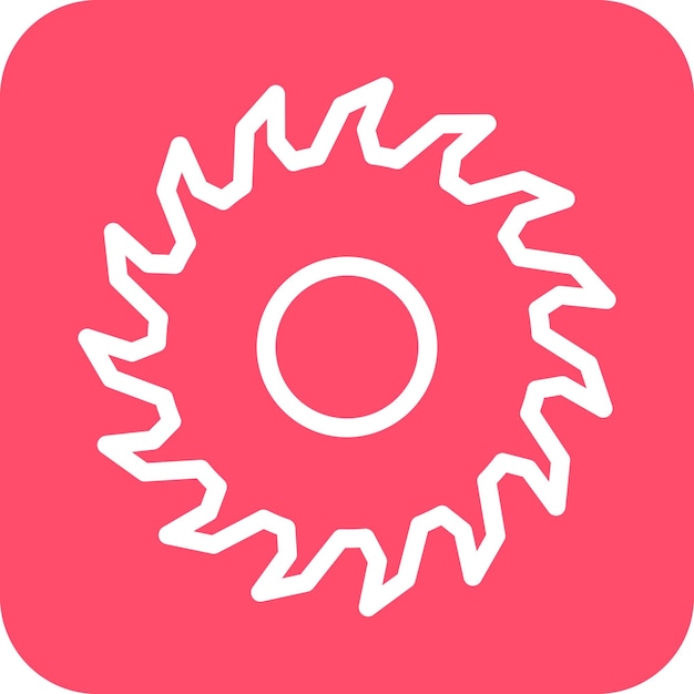 Estilo del icono de la sierra circular