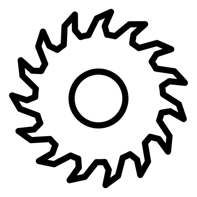 Estilo del icono de la sierra circular