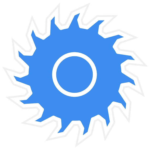 Estilo del icono de la sierra circular