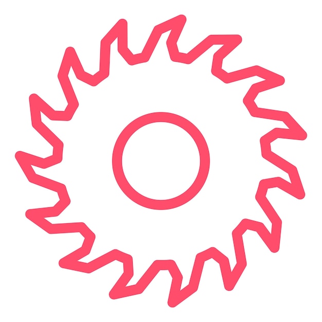 Estilo del icono de la sierra circular