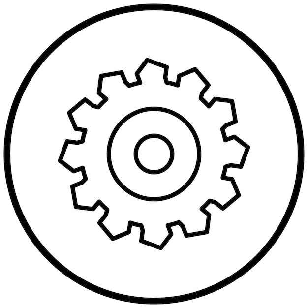 Estilo del icono de la sierra circular