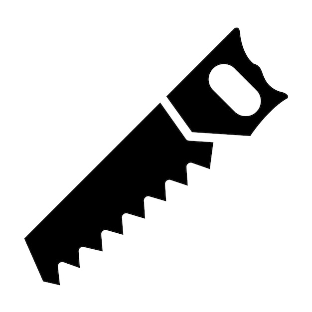 Estilo del icono de la sierra de diseño vectorial
