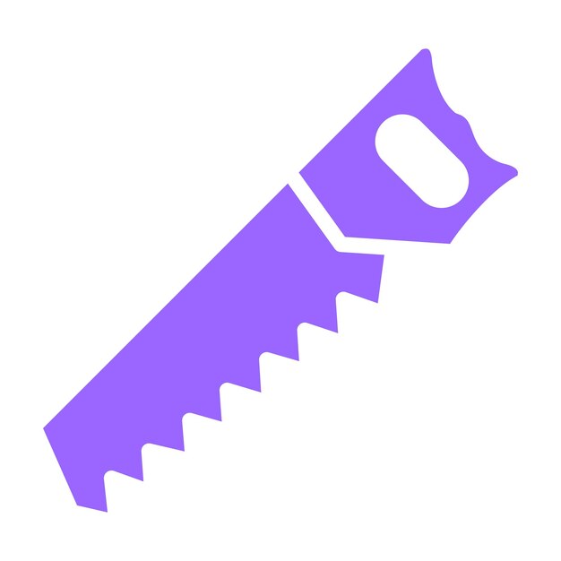 Estilo del icono de la sierra de diseño vectorial