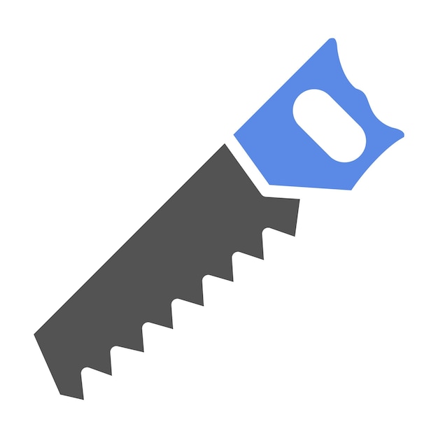 Estilo del icono de la sierra de diseño vectorial