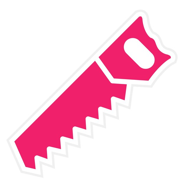 Estilo del icono de la sierra de diseño vectorial