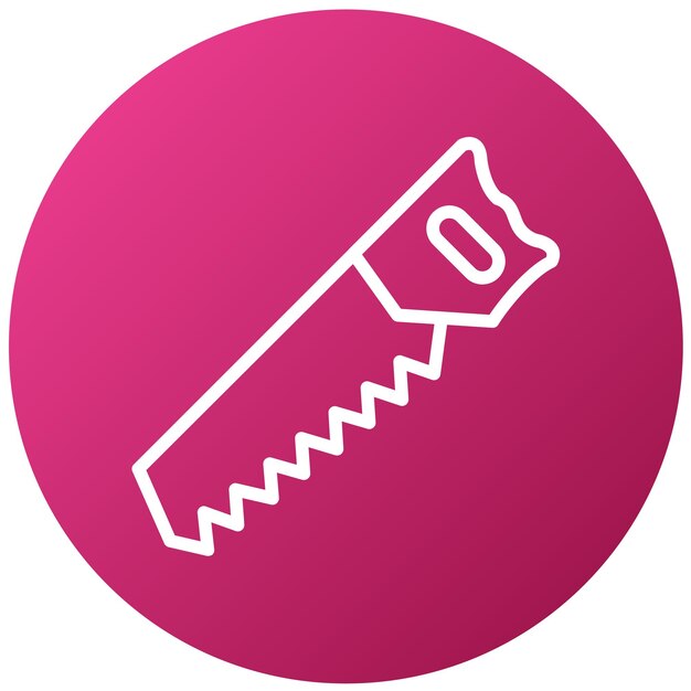 Estilo del icono de la sierra de diseño vectorial