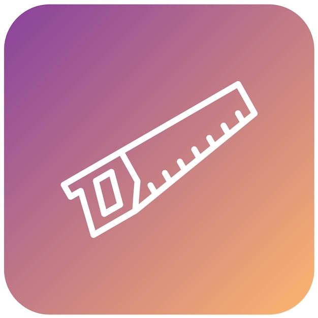 Estilo del icono de la sierra de mano de diseño vectorial
