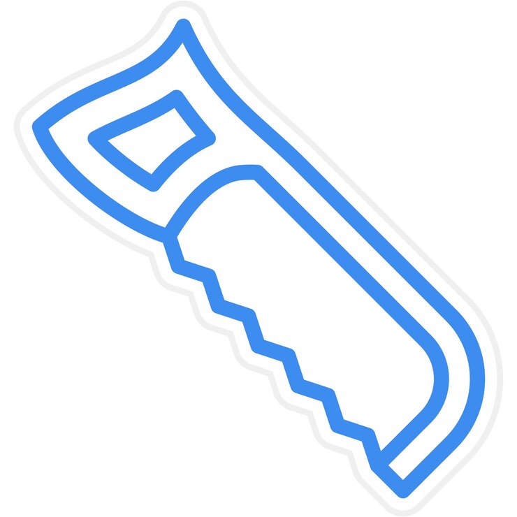 Vector estilo del icono de la sierra