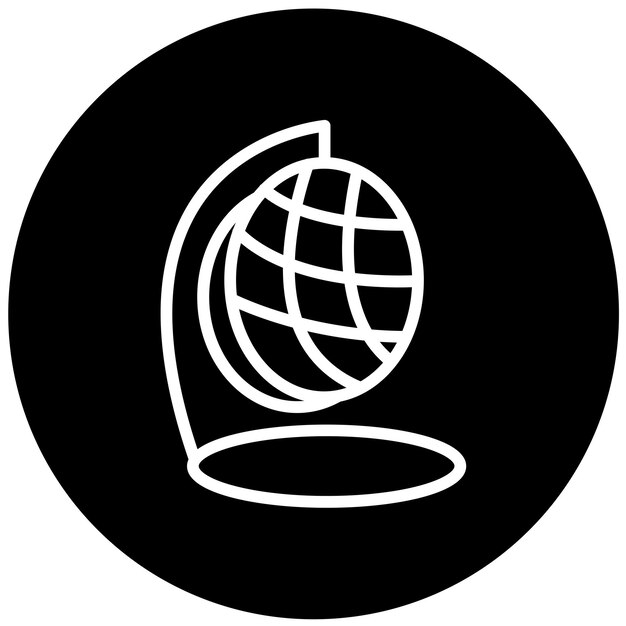 Estilo de icono de la silla de caña de diseño vectorial