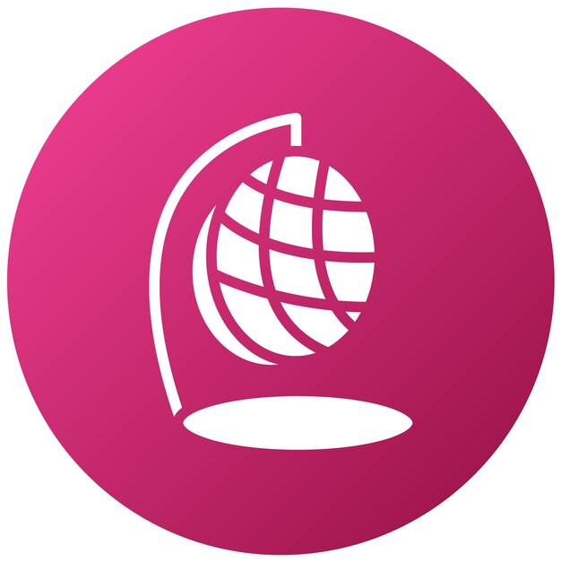 Estilo de icono de la silla de caña de diseño vectorial