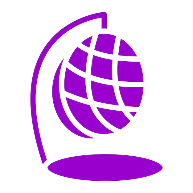 Estilo de icono de la silla de caña de diseño vectorial