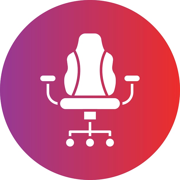Estilo del icono de la silla de diseño vectorial