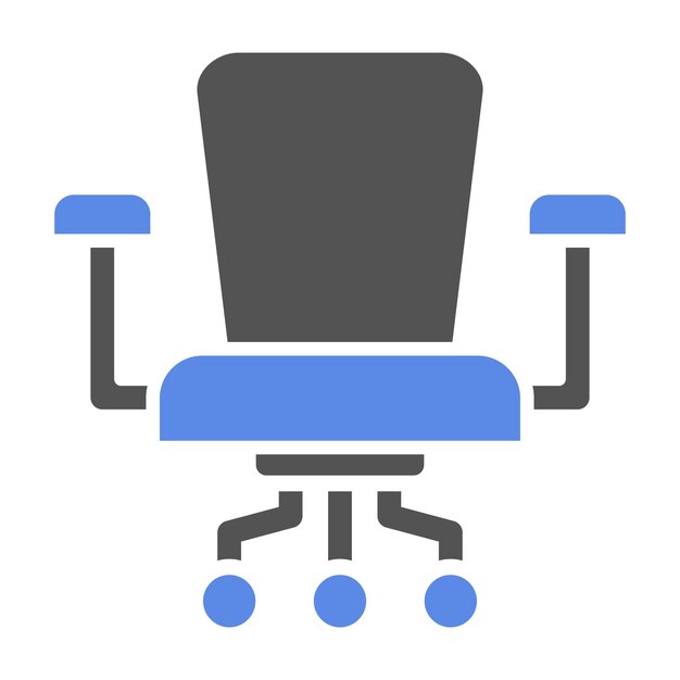 Estilo del icono de la silla de diseño vectorial