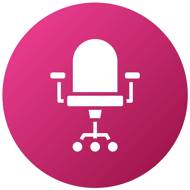 Estilo del icono de la silla de juego de diseño vectorial