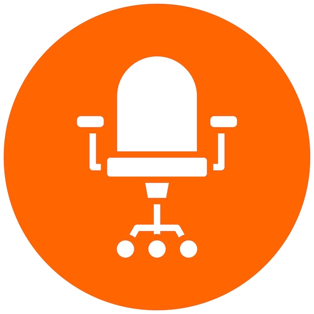 Estilo del icono de la silla de juego de diseño vectorial