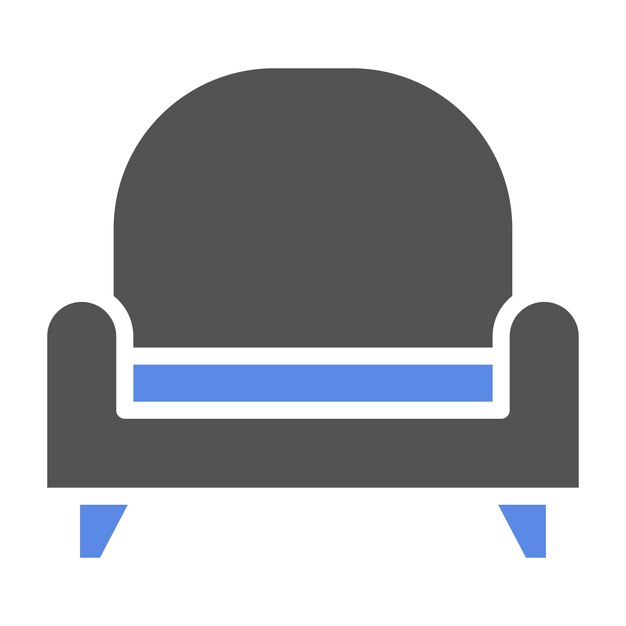 Estilo de icono de sillón de diseño vectorial