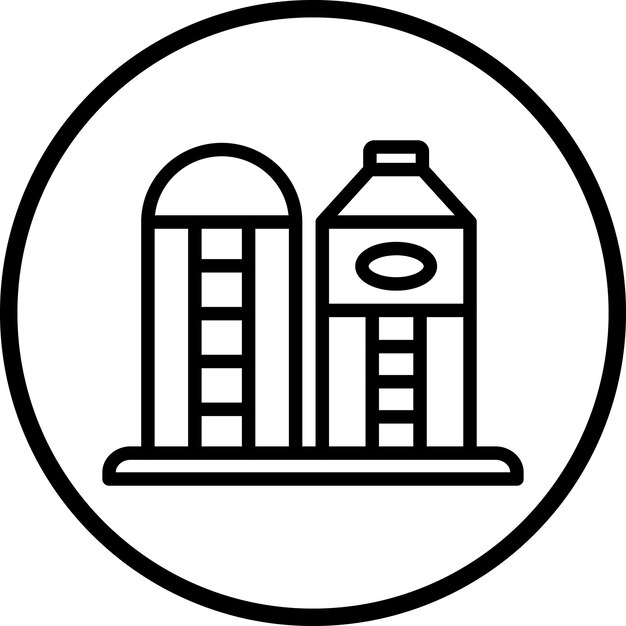 Estilo del icono del silo