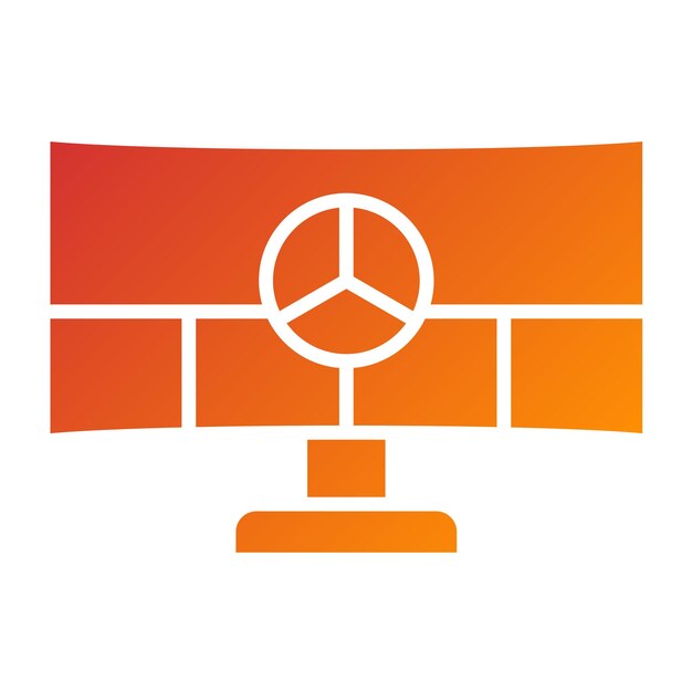 Estilo del icono de simulación de diseño vectorial