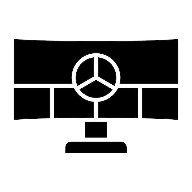 Estilo del icono de simulación de diseño vectorial