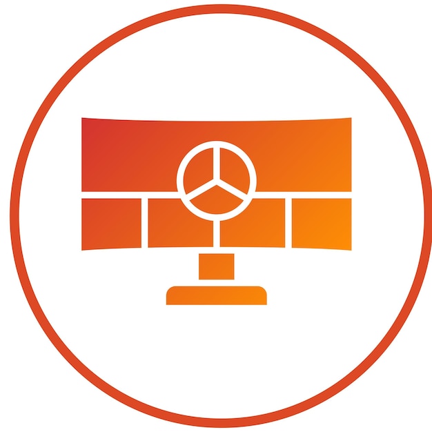 Estilo del icono de simulación de diseño vectorial