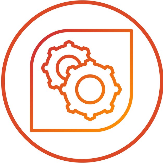 Estilo del icono del sistema de bienestar de diseño vectorial