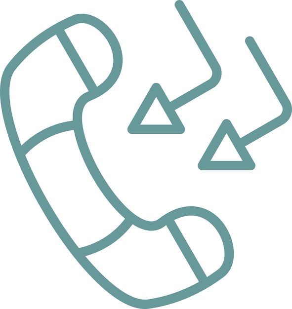 Estilo de icono del sistema de devolución de llamadas de diseño vectorial