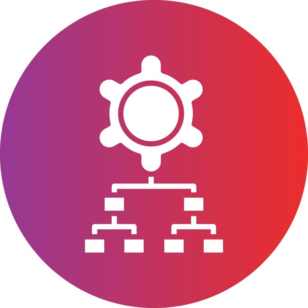 Estilo del icono del sistema experto en diseño vectorial