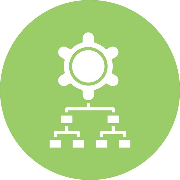Estilo del icono del sistema experto en diseño vectorial