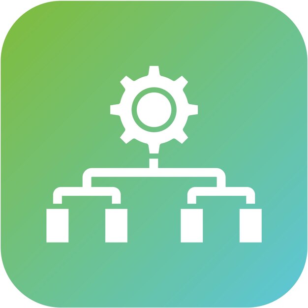Estilo del icono del sistema experto en diseño vectorial