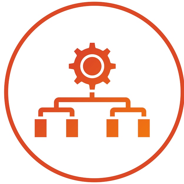 Estilo del icono del sistema experto en diseño vectorial