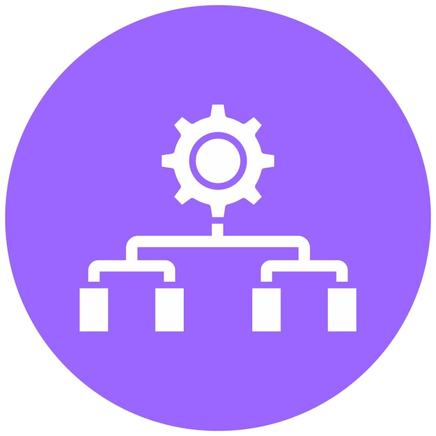 Estilo del icono del sistema experto en diseño vectorial