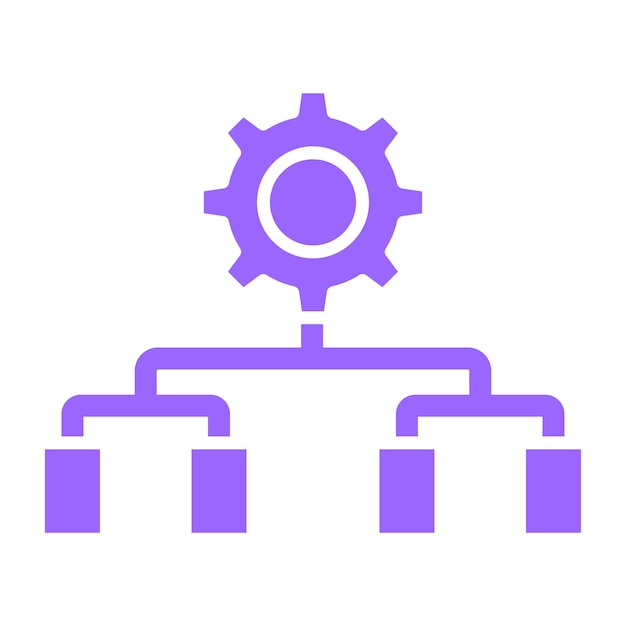 Estilo del icono del sistema experto en diseño vectorial