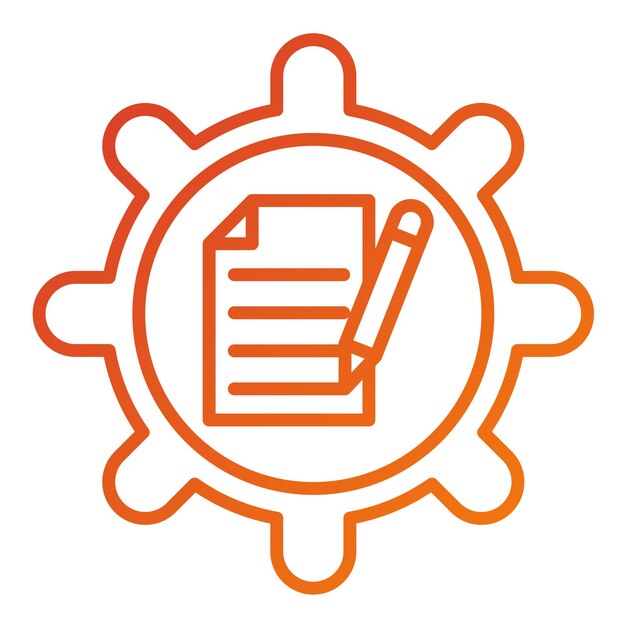 Estilo de icono del sistema de gestión de contenido de diseño vectorial