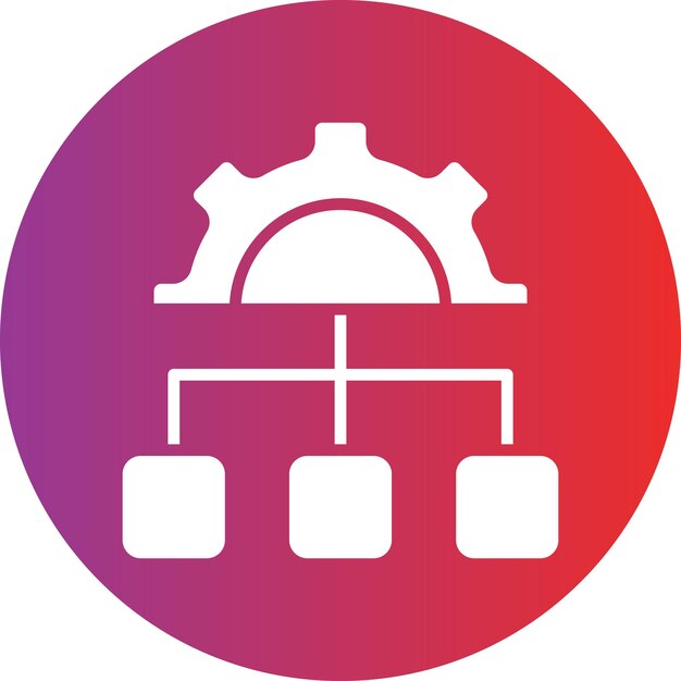 Estilo del icono del sistema de planificación de diseño vectorial